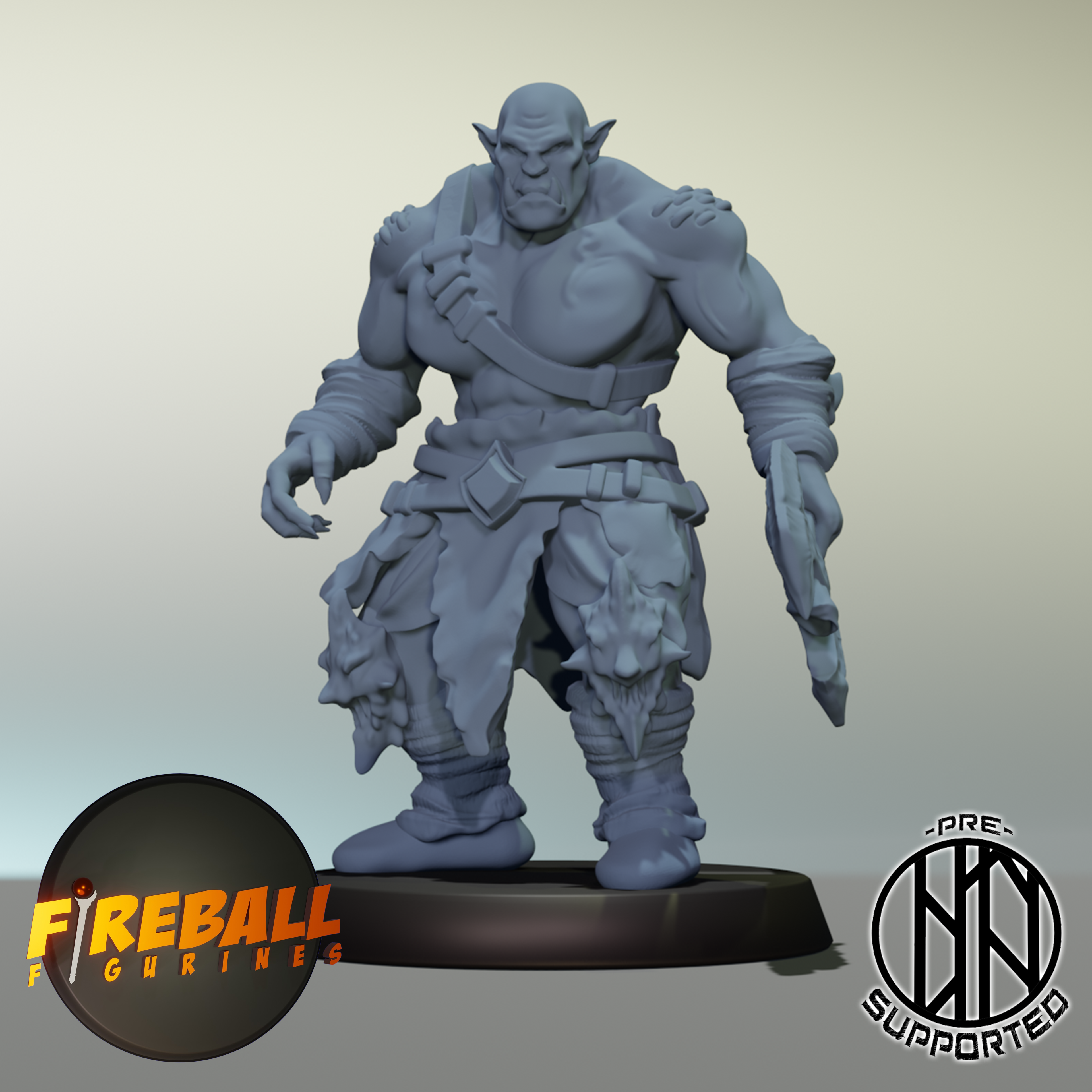 Tha'Rogg, Male Ork Barbarian Chieftain